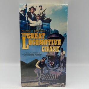 The Great Locomotive Chase VHS Fess Parker Jeffrey Hunter Anchor Bay NEW Sealed